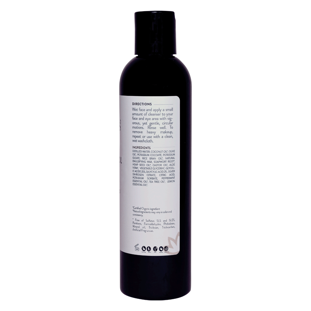Organic Acne Cleanser w/ Hemp Seed Oil