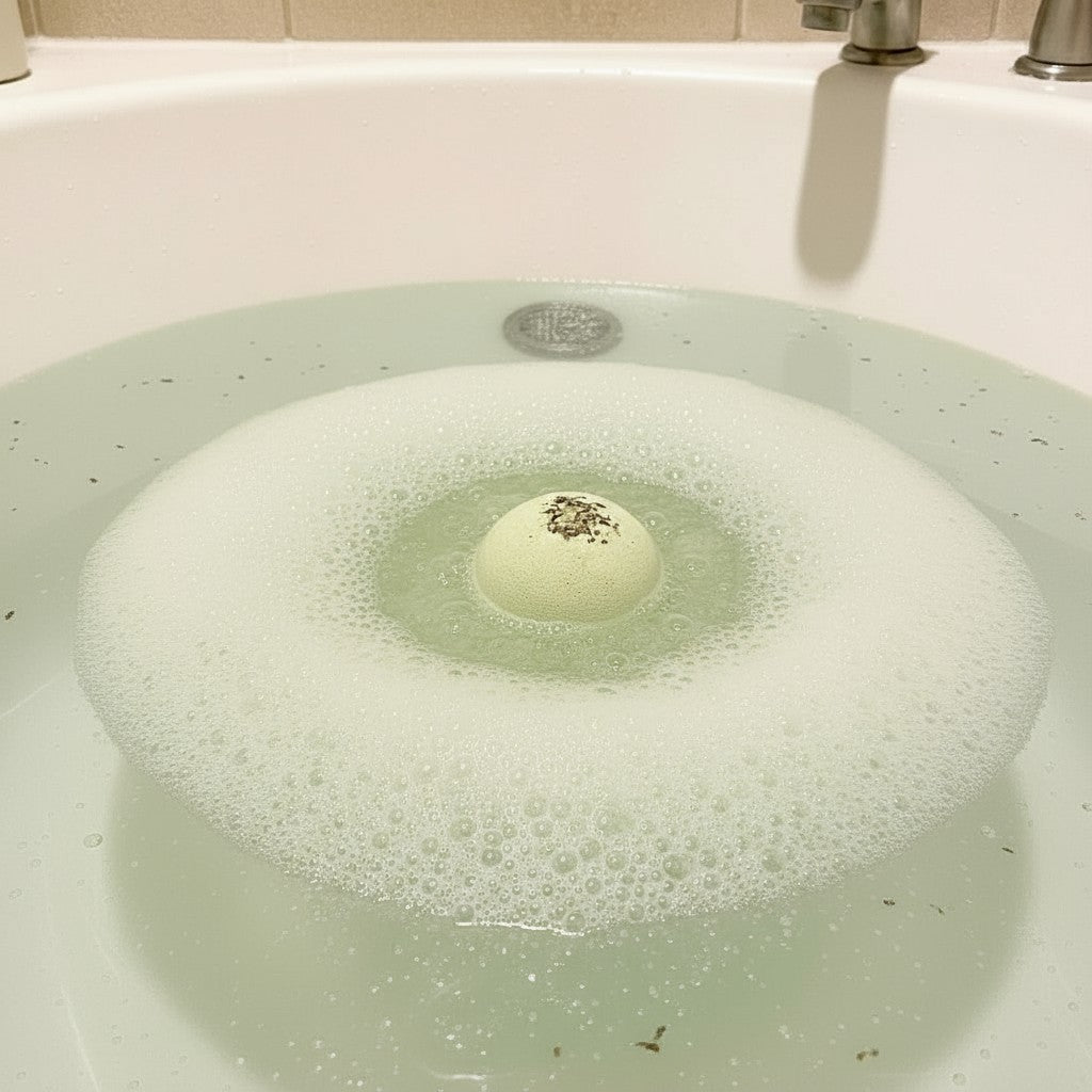 Organic Matcha Greentea Large Bath Bomb - 8oz